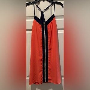 Dina Be from Francesca’s Orange and Blue Dress Size S